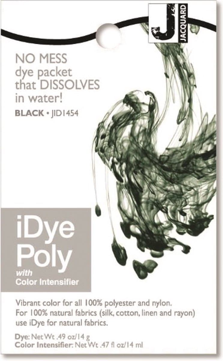 Jacquard iDye Poly textielverf Zwart 14 g — afbeelding 1