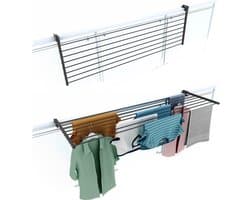 Foxydry Duo 162 cm balkon droogrek - antraciet - rechthoekige reling