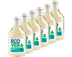 Ecover - Vloeibaar Wasmiddel Universal - Voordeelverpakking 6 x 1.43 L - 128 wasbeurten - Plantaardig & Biologisch afbreekbaar - Krachtige reiniging bij 20°C - Frisse geur
