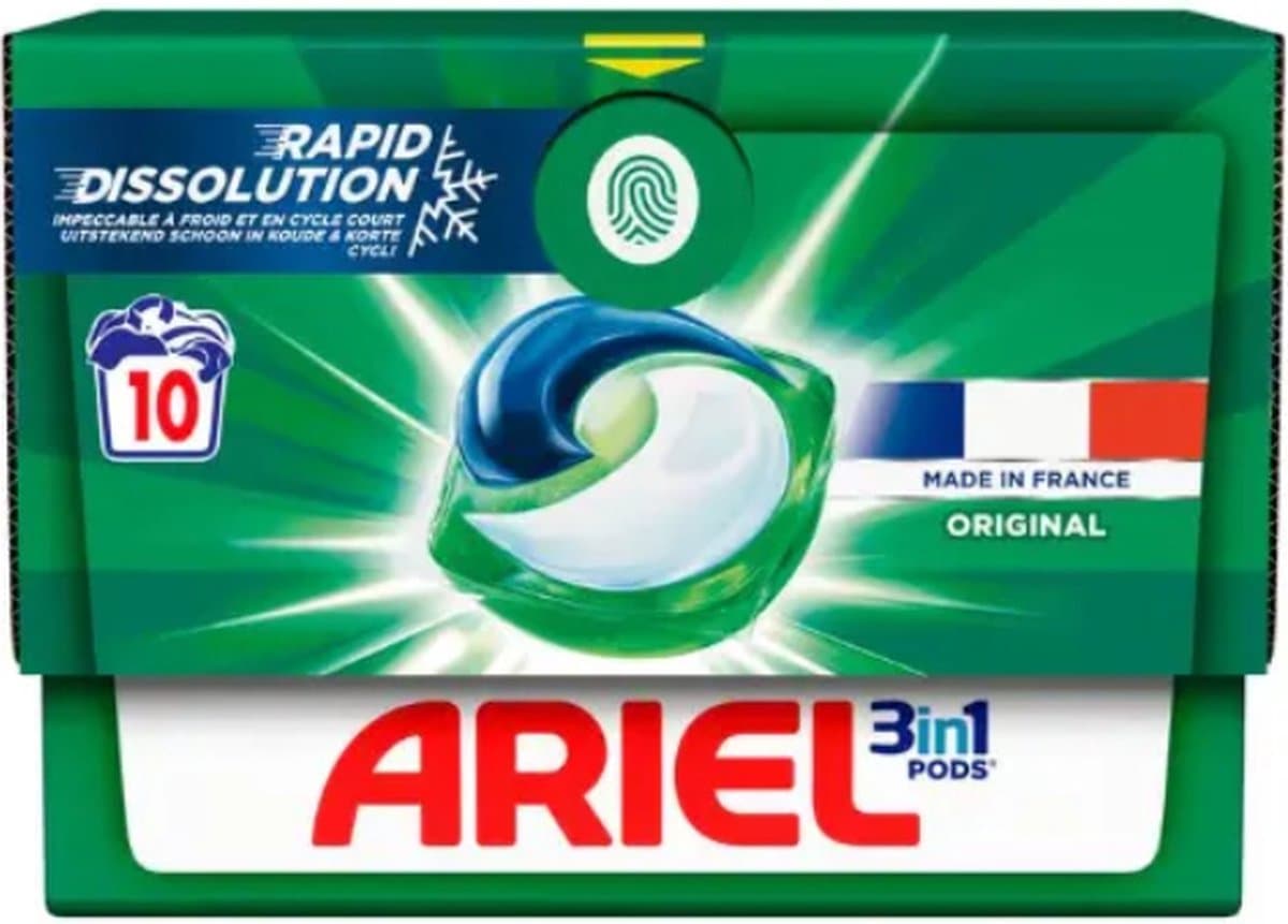Ariel Original 3-in-1 Pods wasmiddel 10 stuks — afbeelding 1