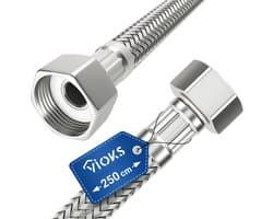 Flexibele Aansluitslang 1/2 inch - 250 cm voor Warm en Koud Water
