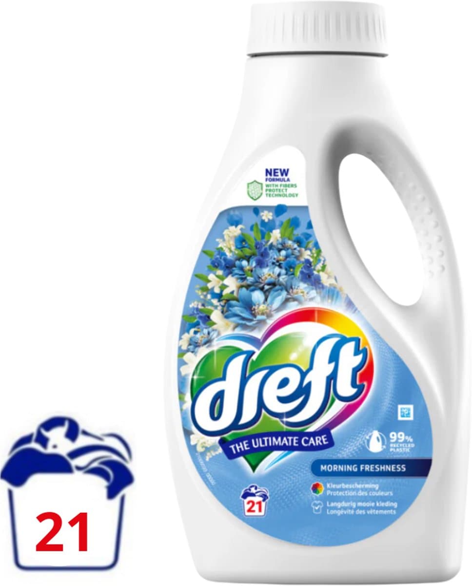 Dreft Vloeibaar Wasmiddel Morning Freshness - 945 ml (21 wasbeurten) — afbeelding 1
