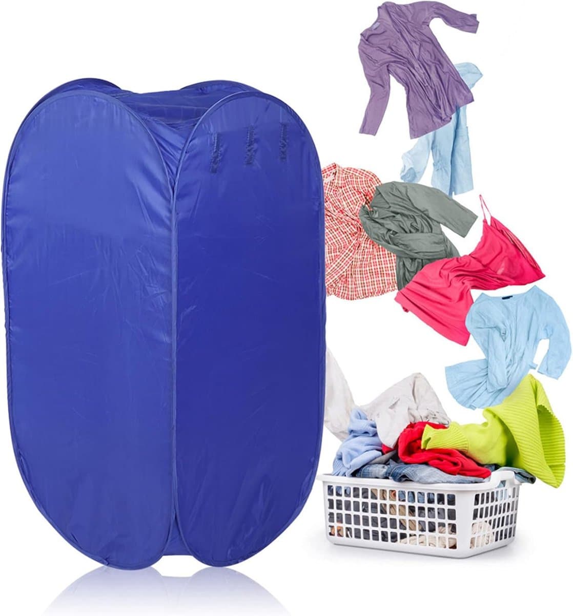 Draagbare Droger - Elektrische Kleding Droogrek - 1 stuk - Blauw — afbeelding 1
