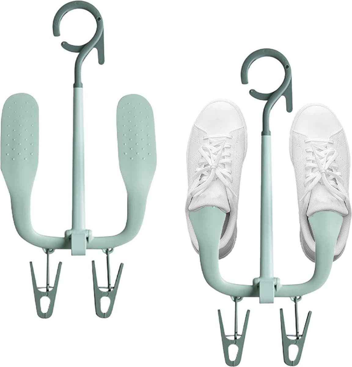 Schoenen Droogrek - 2 Stuks - Schoen Haak - Droog Schoenen Opbergrek - Schoenenhanger - Wasrek - Wasrekken - Droogrekken - Wassen/Schoen Drogen - Huishoudelijke - Plastic - Voor 2 Paar Schoenen - Voor Hardloopschoenen/Casual Schoenen/Leren Schoenen — afbeelding 1