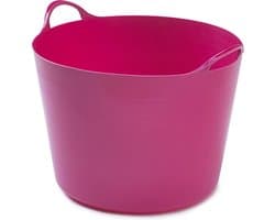 Whitefurze Flexibele emmer - 39 liter - Kunststof - Roze - 43 x 49 x 37 cm