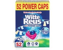 Witte Reus Power Caps - Wascapsules - Witte Was - Voordeelverpakking - 2 x 26 Wasbeurten