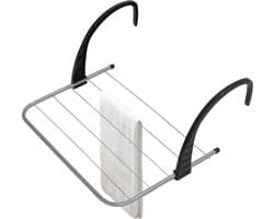 Niceey Droogrek Hangend - Wanddroogrek - Droogrek voor Deur - Wasrek Ophangbaar - 3m - Grijs