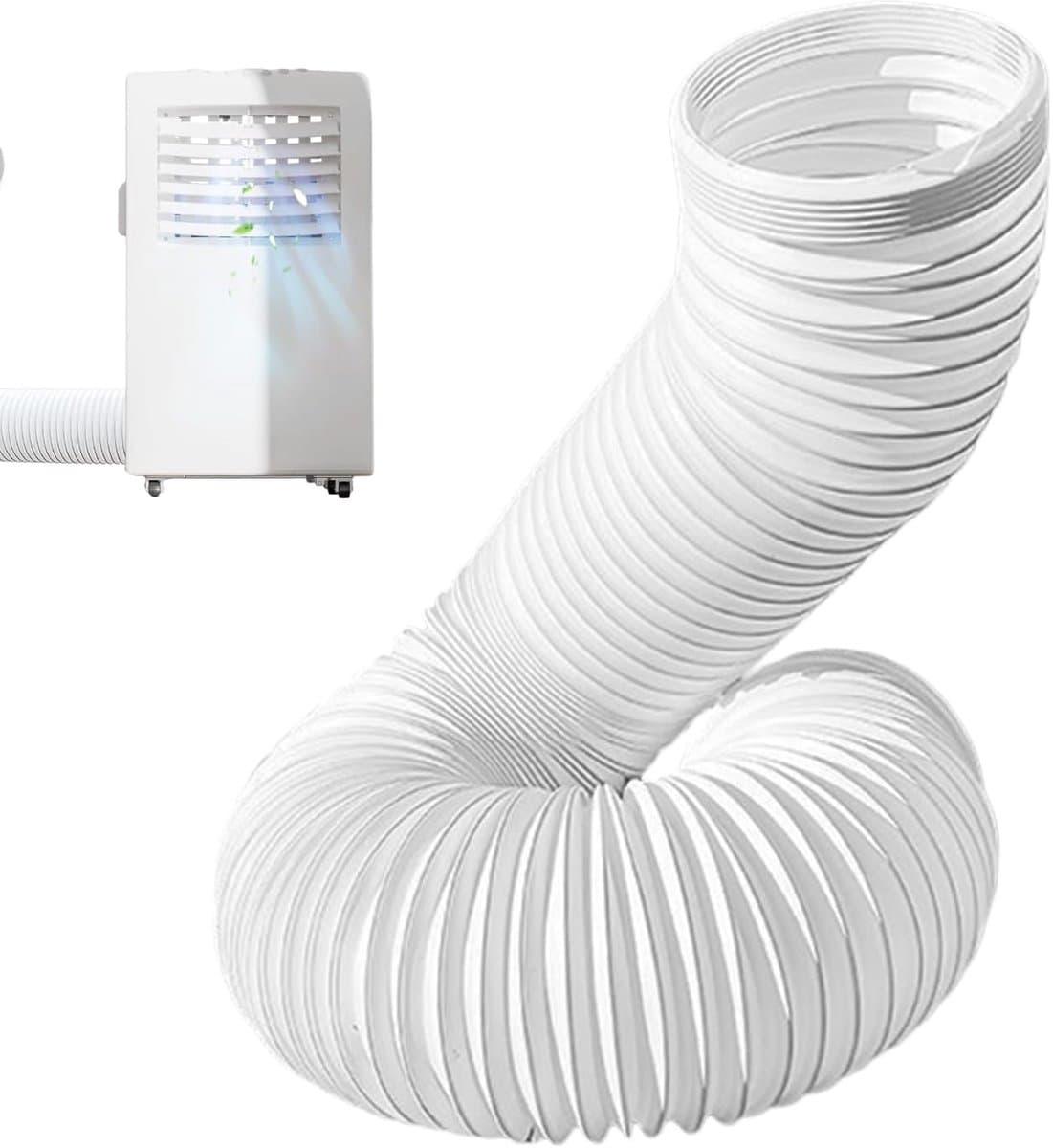 Afvoerslang - Airco slang - Mobiele airco - Flexibele lengte - 150 cm - Grijs — afbeelding 1
