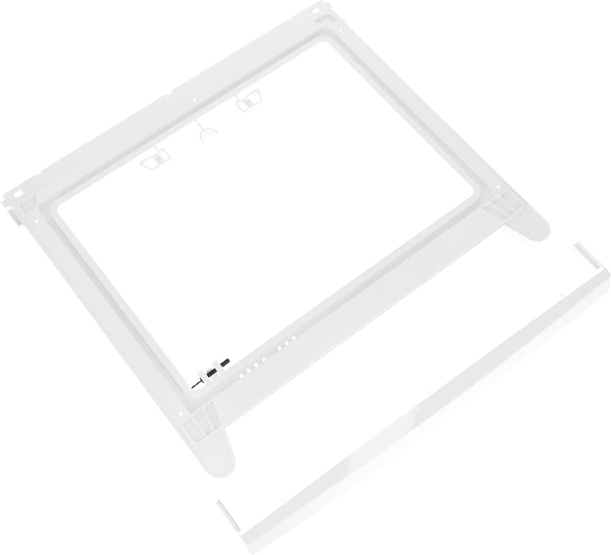 Droogkast Stapelkit - Wasdroger Opzet - Apparaten Combineren - Universeel Verstelbaar - 60 cm Breed - Wit — afbeelding 1