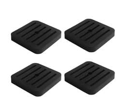 Dailygoods- Trillingsisolerende Matten - 4 Stuks Rubber - Geluidsisolerende Pad - Anti-Trillingsdempende Oplossing - Voor Apparaten - Schokabsorberend Kenmerk - Dempingsmatten