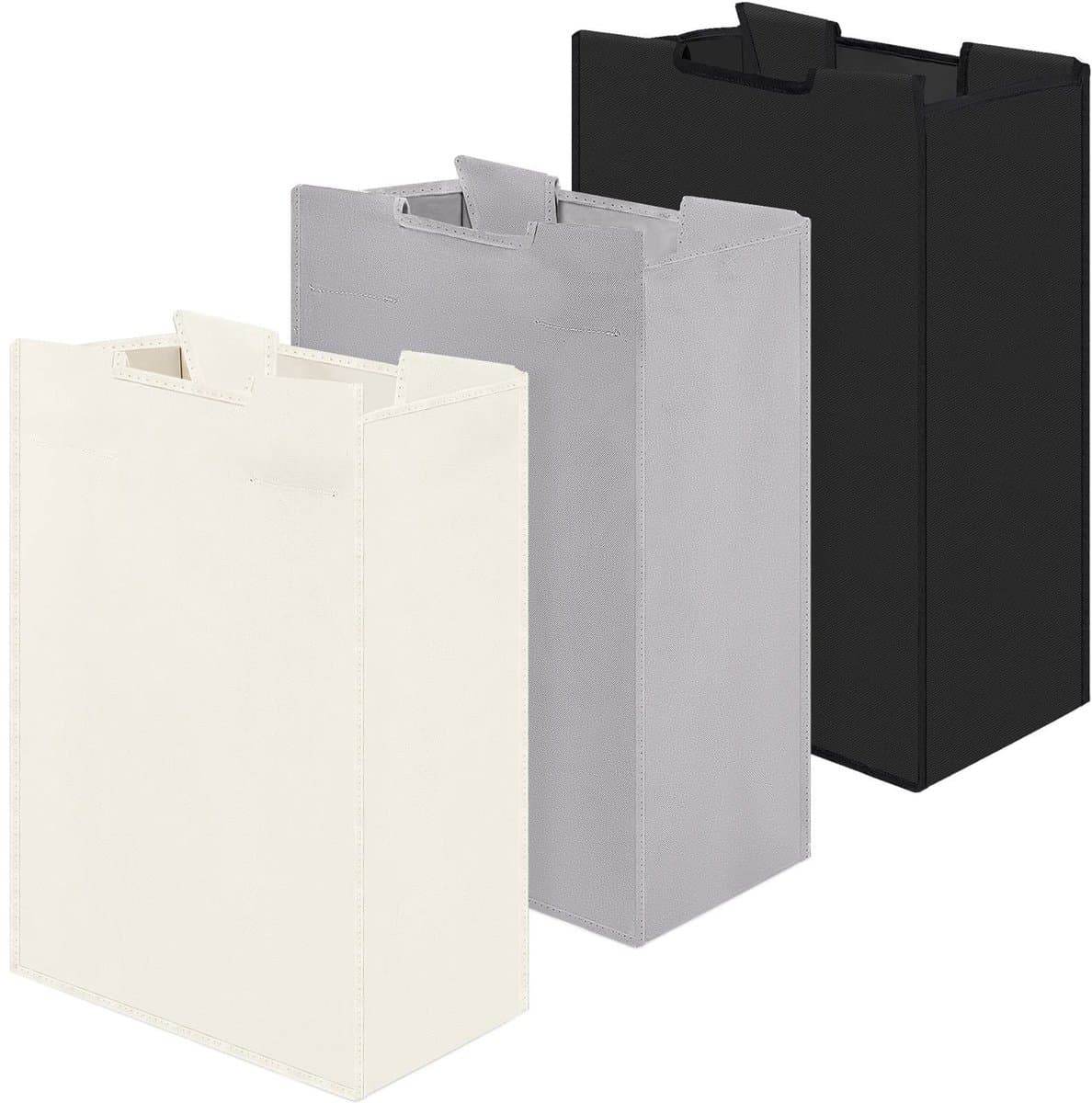 Dailygoods - Vervangende Waszakken voor Was Sorter - Set van 3 in Beige, Grijs en Zwart — afbeelding 1