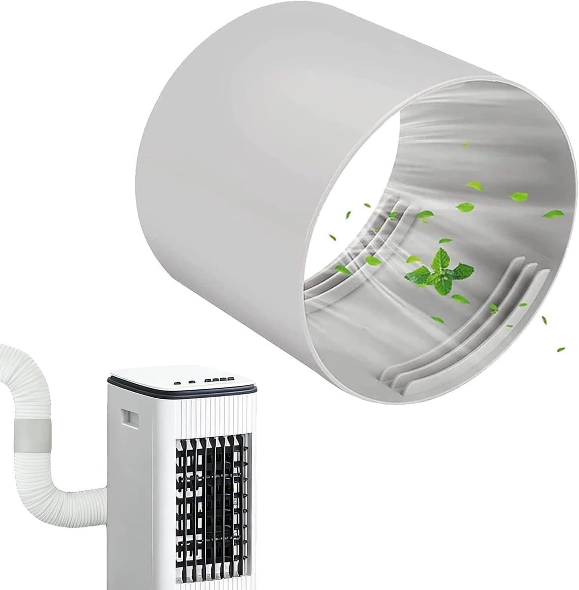 Afvoerslang adapter 150mm - koppeling voor airconditioners - slangadapter voor airconditioners - voor airconditioners, ventilatie, verwarming, keuken, badkamer, droger — afbeelding 1