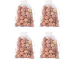 Natuurlijke geurblokken - Kledingbeschermers - Kasten opfrissen - Absorbeert vocht geuren - 96 stuks - Houtkleur