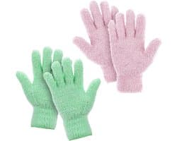 2 paar flexibel en handige microvezel stofhandschoenen, doekjes voor jaloezieën, lampen, auto, meubels en moeilijk bereikbare hoekgaten