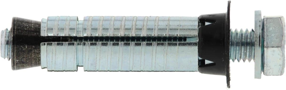 Spit Anker - Bevestigingsanker Plug - Muurbevestiging Maken - Met Schroef - 10/16/25 - Zilverkleurig — afbeelding 1
