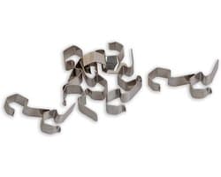 Weck Pot Clips - Roestvrijstalen Klemmen - Conserveren van Voedsel - Set van 12 Stuks - Voor 6 Potten - Zilverkleurig