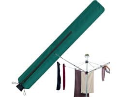 Droogmolenhoes Waterdicht - Droogmolen Beschermhoes - Buiten Droge Kleding - Versterkte Naden - 165 cm Hoog - Groen