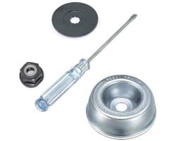 SnelShoppen - 4 Pack Tuinmachine Adapter Bevestiging Onderhoud Wasmachine Kit Vervangset voor FS120 FS130 FS130R FS200 FS200R FS250 FS55