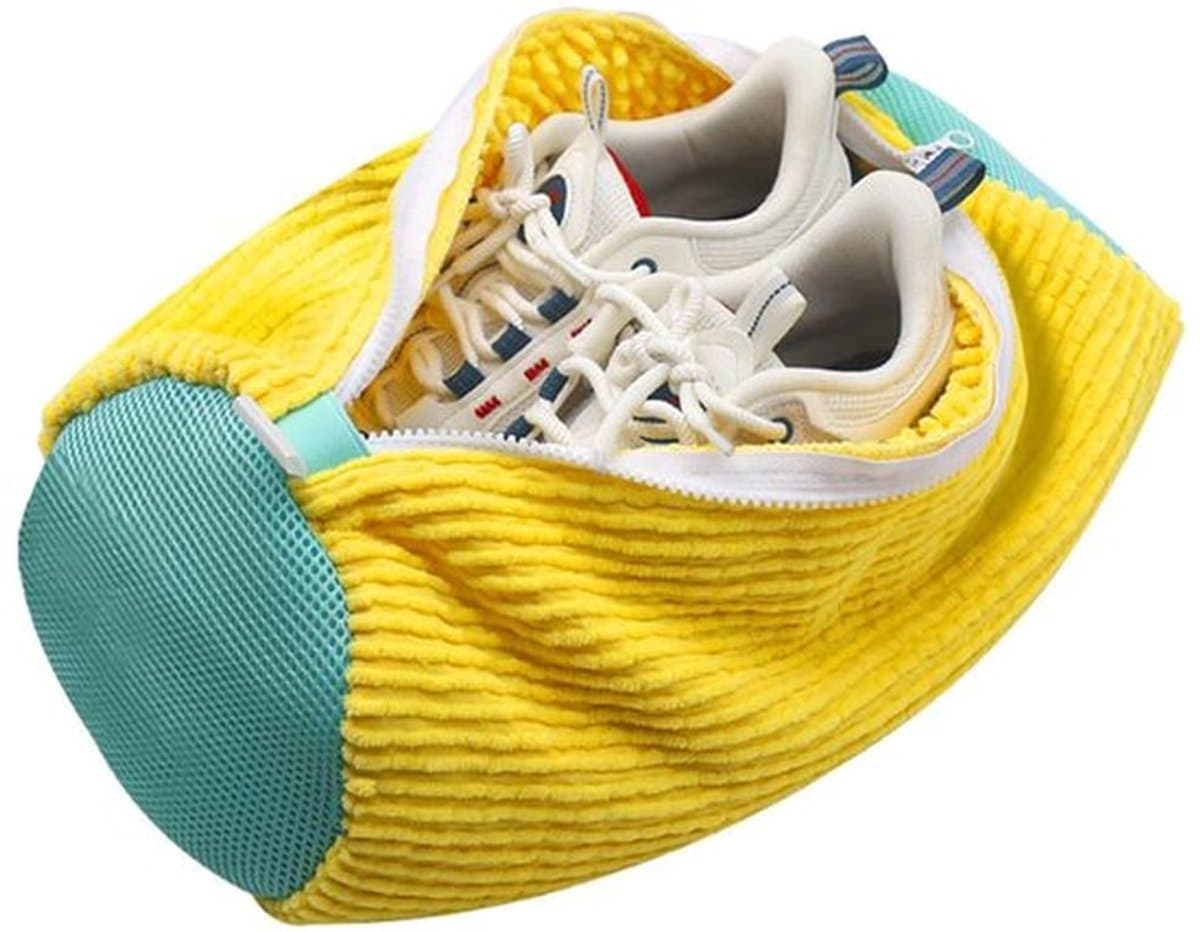 Schoenenzak waszak schoenenzak wasmachine schoenen waszakken met wasmachine-zak sportschoenen geel. Geel. S — afbeelding 1