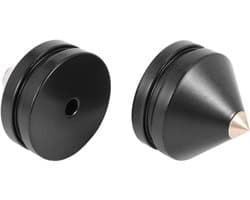 Luidspreker Voetjes - Demper Pinnen - Audio Verbetering - Trillingsonderdrukking - 2.2 x 2 cm - Zwart