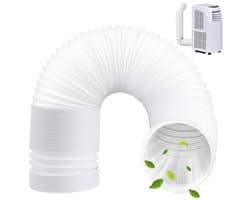 Afvoerslang - Ventilatieslang Flexibel - Airco Koeling - Eenvoudige Installatie - 2 Meter 150mm - Wit