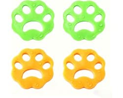Haarverzamelaar voor Wasmachine 8 stuks - Wasbare Herbruikbare Huisdierhaarverwijderaar voor Wasmachine Kat Hond Anti-haar Kleding Zacht Silicone Zonder Chemicali毛n — afbeelding 1
