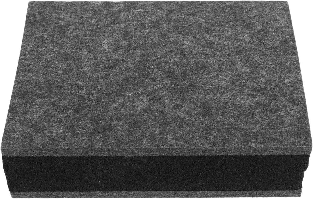 Studio Isolatiepads - Luidspreker Verhogers - Trillingsdemping Audio - Antislip Onderkant - 20 x 15 x 6 cm - Grijs — afbeelding 1
