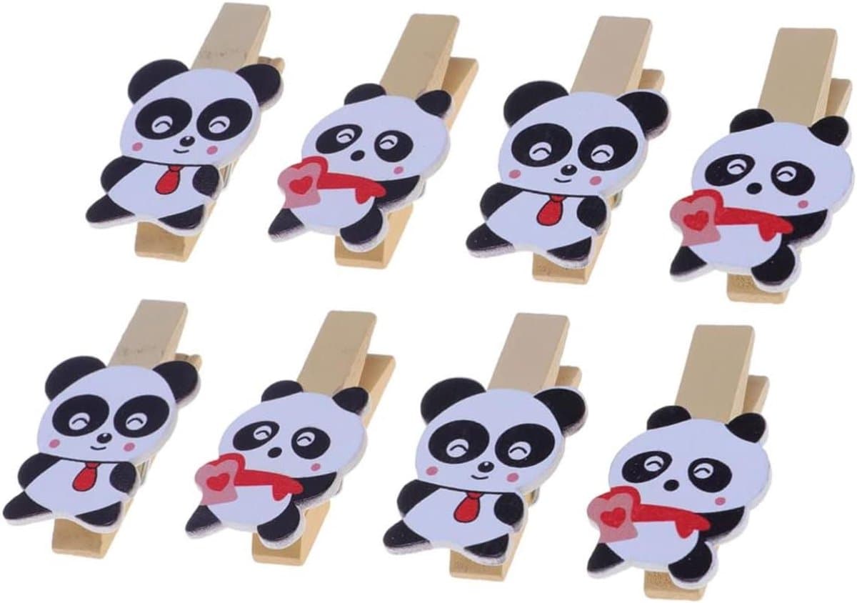 Houten Wasknijpers - Decoratieve Clips - Foto's Ophangen - Natuurlijk Hout - 8 Stuks - Niet Gespecificeerd — afbeelding 1