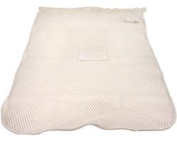 Premium wasnet 60x90 cm - Met knoopsluiting - Wit — afbeelding 1