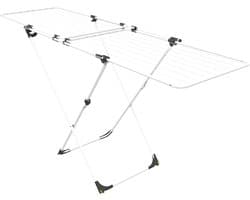 Duo Pull-Out Clothesline Overlapping Grilles Fully Assembled Integrated Wheels By Vileda - Longlasting Drying Solution