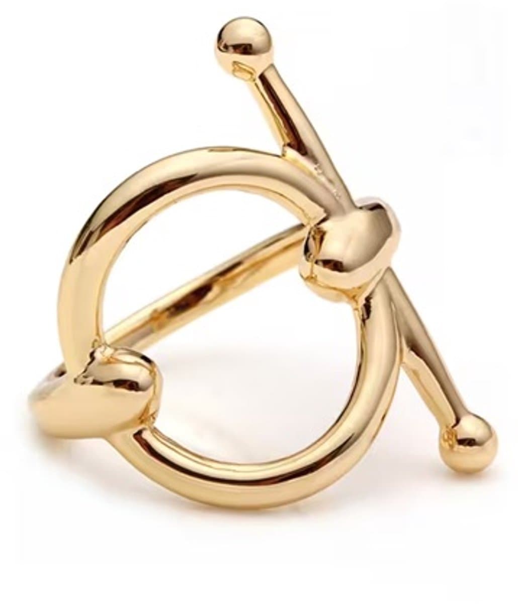 Sjaalklem - Sjaal Klem - Sjaal Ring - Ring - Klem - Sjaal - Rondje - Goud kleurig — afbeelding 1