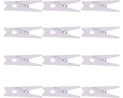 Houten mini-knijpers 3,5 cm - 50 stuks - voor foto's, kaarten, wasgoed en decoratie
