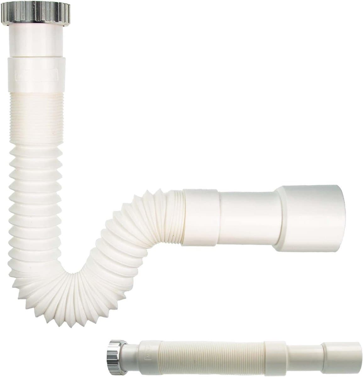 Flexibele Sifon Verlengstuk 1 1/2 inch voor Keukenafvoer en Apparaat - Uittrekbaar Ø40/50 mm — afbeelding 1