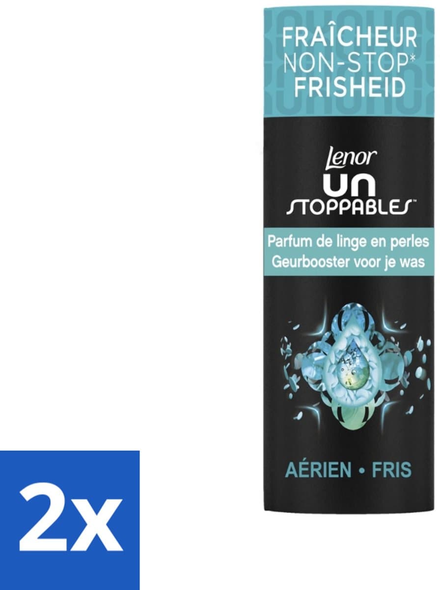 2 x Lenor Unstoppables - Geurbooster - Fris - 13 Wasbeurten - Lenor Unstoppables - Geurbooster - Wasverfrissers - Langdurige Geur - Frisse Geur — afbeelding 1
