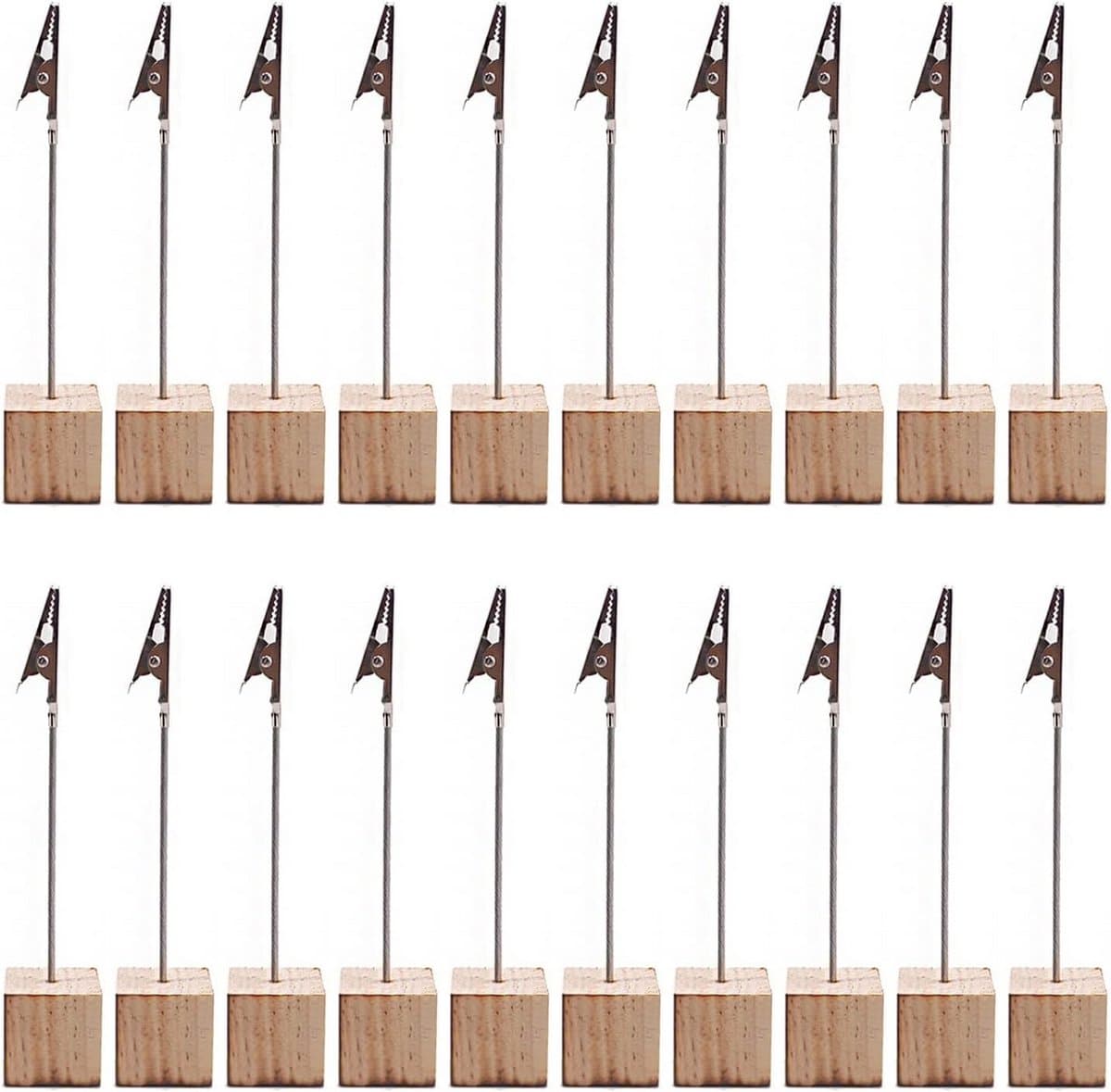 20 Stuks Houten Foto Clip Houders voor Thuis en Kantoor — afbeelding 1