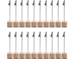 20 Stuks Houten Foto Clip Houders voor Thuis en Kantoor