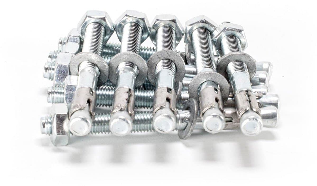 100x Zware Betonpluggen M10 voor Hoge Belasting - Verzinkte Buitengebruik Ankers — afbeelding 1