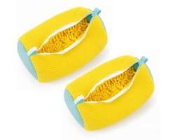 Sneaker waszak 2 stuks - Schoenwaszakken - Met Rits - Sportschoenen - Sneakers - Wassen - Schoenenwaszak - Wasmachine Wasnet voor Schoenen en Sneakers - set van 2 Bescherming - Duurzaam