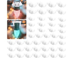 Allecto Plus - 50 stuks Magnetische Kerstverlichting Clips voor Buiten - Sterke Magnetische Clips voor C9 Fittingen - Kerstverlichting Haken voor Gootverlichting - Geschikt voor Buiten Stringlights