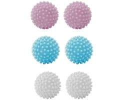 6x Droogballen voor Wasdroger – PVC Wasdroger Ballen Herbruikbaar – Verkort Droogtijd, Maakt Kleding Zachter, Vermindert Kreukels & Statische Lading – Voor Alle Textiel
