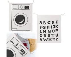 Trekkersluiting waszakken set van 2 - Ideaal voor kleding, wasgoed en organisatie