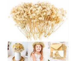 Gedroogde sluierkruid, 15 cm, droogbloemen, sluierkruit, droogbloemen om te knutselen, droogbloemenboeket, droogbloemen, decoratie voor doe-het-zelf, bruiloftsdecoratie, bruidsboeketten, wooncultuur