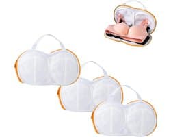 Waszakken - 3 Stuks Bh-Waszakken voor Wasgoed - Lingerie - Ondergoed - Bh-Tasset voor Wasmachine met Rits - Dames - Delicate Was — afbeelding 1
