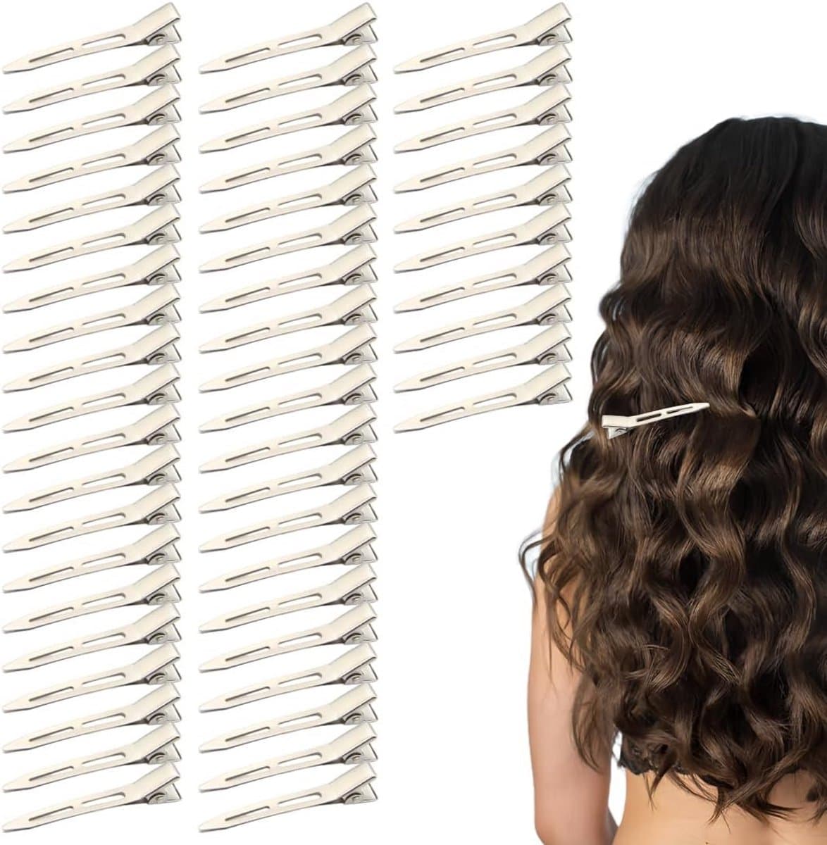 Metalen Alligator Haarspeldjes 5.5 cm voor Kapsels en Haarkleur - Ideaal voor Dikke Haar Scheiding en Creatief Knutselen — afbeelding 1