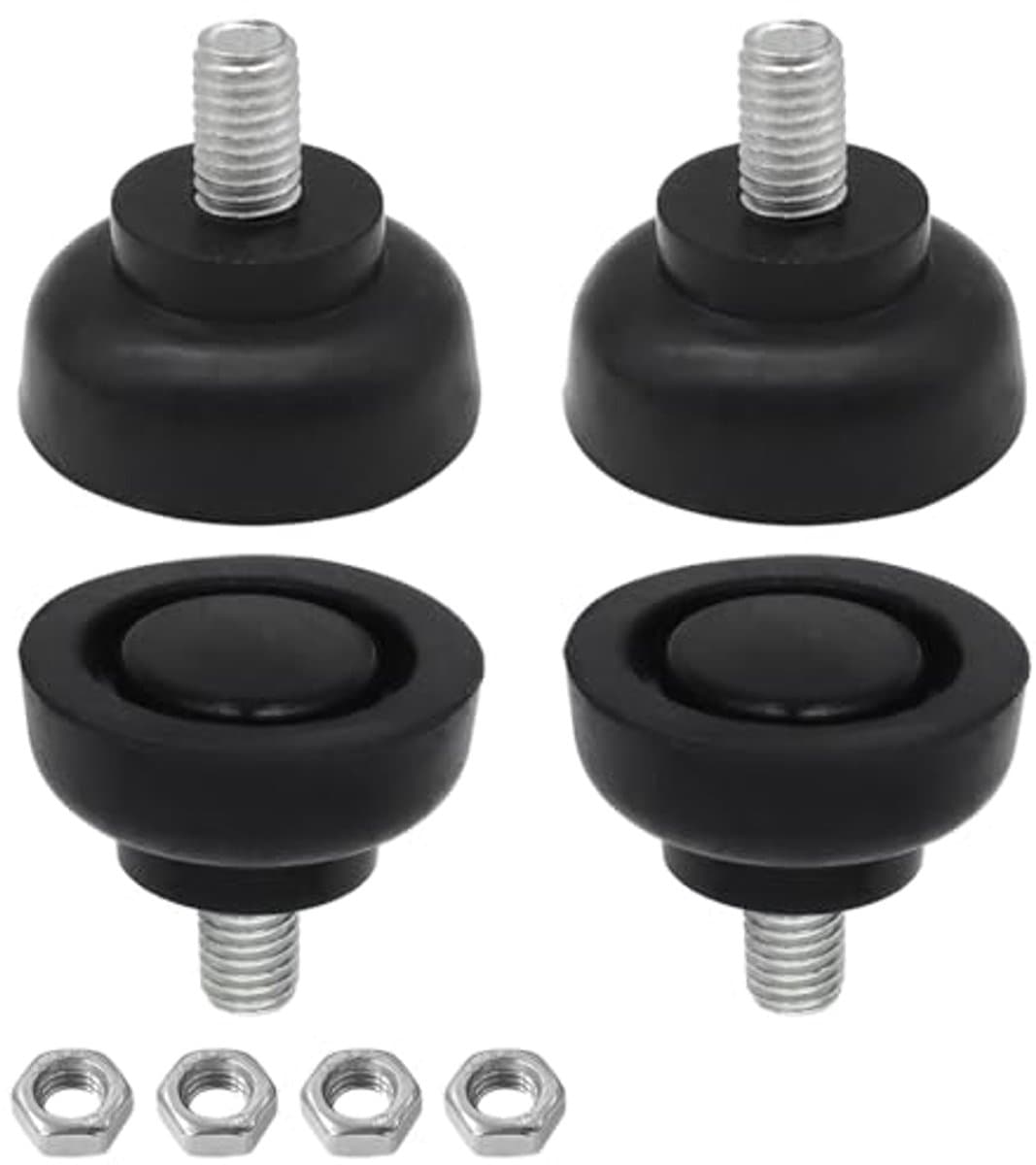 Rubberen Meubelpoten 4 Stuks M8 x 13 mm - Geluidsdemping en Vloerbescherming voor Apparaten — afbeelding 1