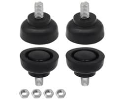 Rubberen Meubelpoten 4 Stuks M8 x 13 mm - Geluidsdemping en Vloerbescherming voor Apparaten