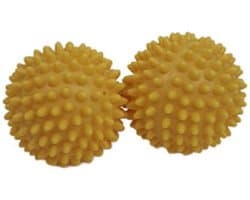 Wasdrogerballen WATH - Geel - Wasdroger ballen - Energiebesparend - Drogerbal - Herbruikbaar - Kunststof - Set van 2 — afbeelding 1