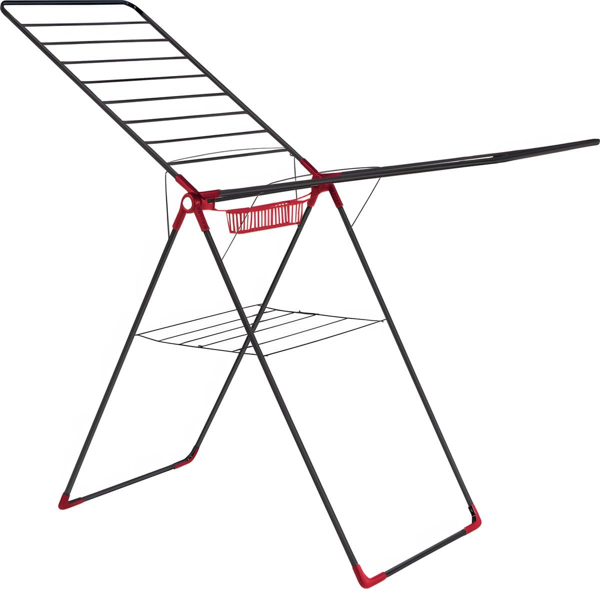 Belinay - Wasrek - Droogrek - Wasrek inklapbaar -Zwart Rood — afbeelding 1