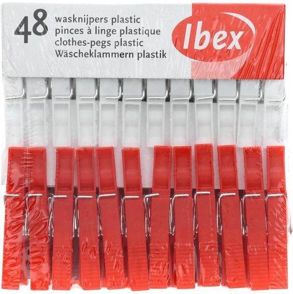 Ibex Wasknijpers - Plastic - 48 stuks — afbeelding 1