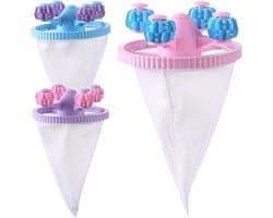 Haarverwijderaar - haarvanger wasmachine - wasballen - Anti haren - voor het verwijderen van pluisjes voor wollen truien - blauw/paars/roze — afbeelding 1